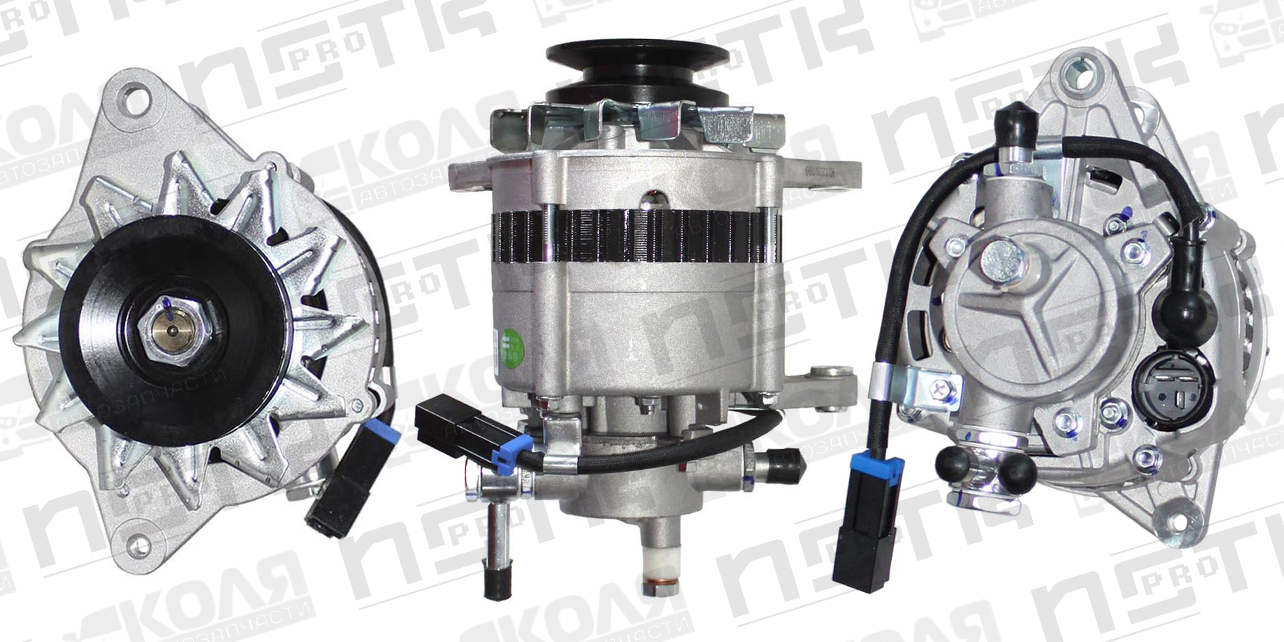 Генератор Isuzu 4JA1 4JB1 4JB1T Opel Monterey 4JG2TC 12V 80A 1 ремень 3 контакта (B64)