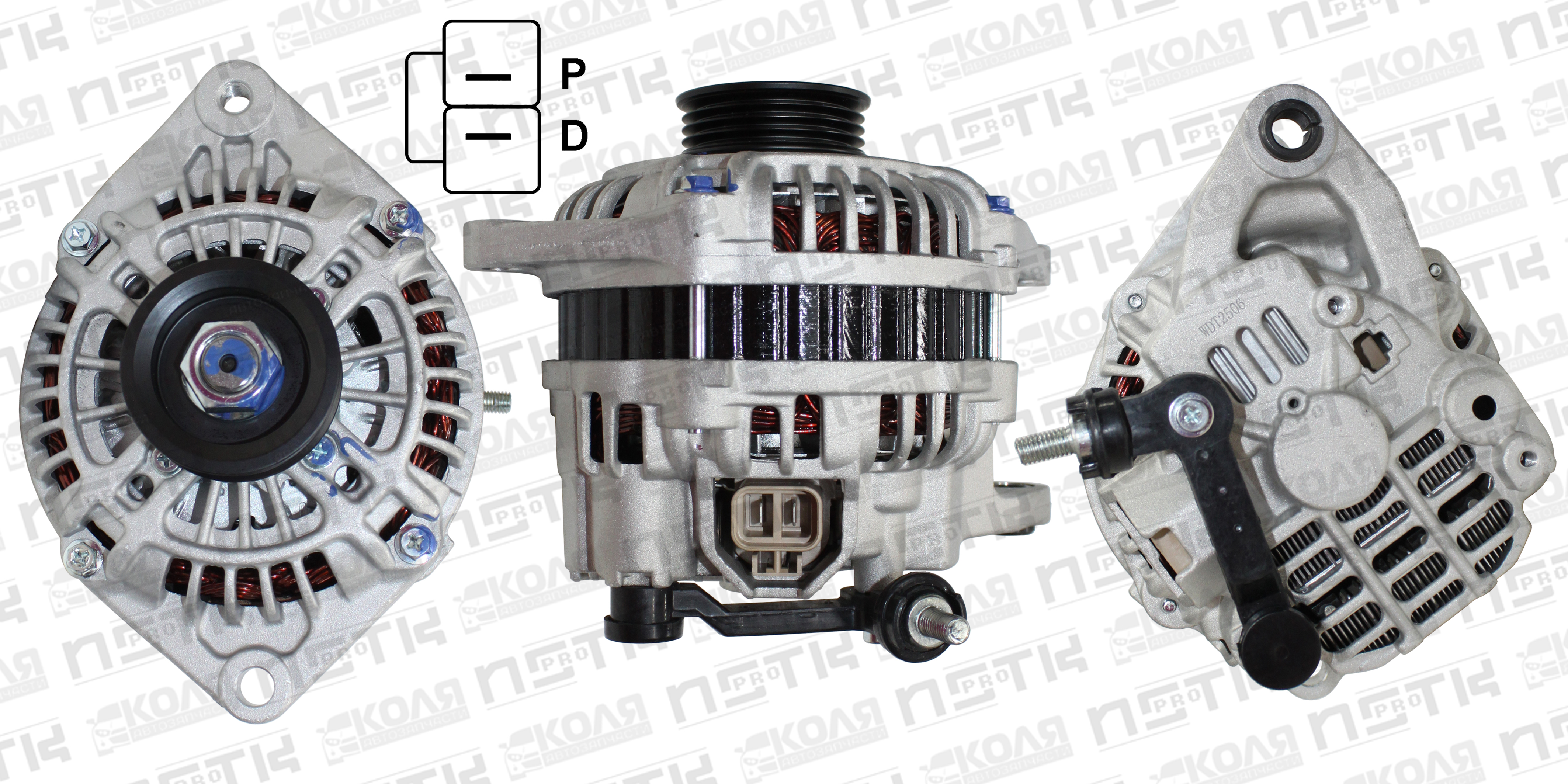 Генератор Mazda Nissan Vannete FE F8 GAS18 12V 70A 4PK P-D (E646)
