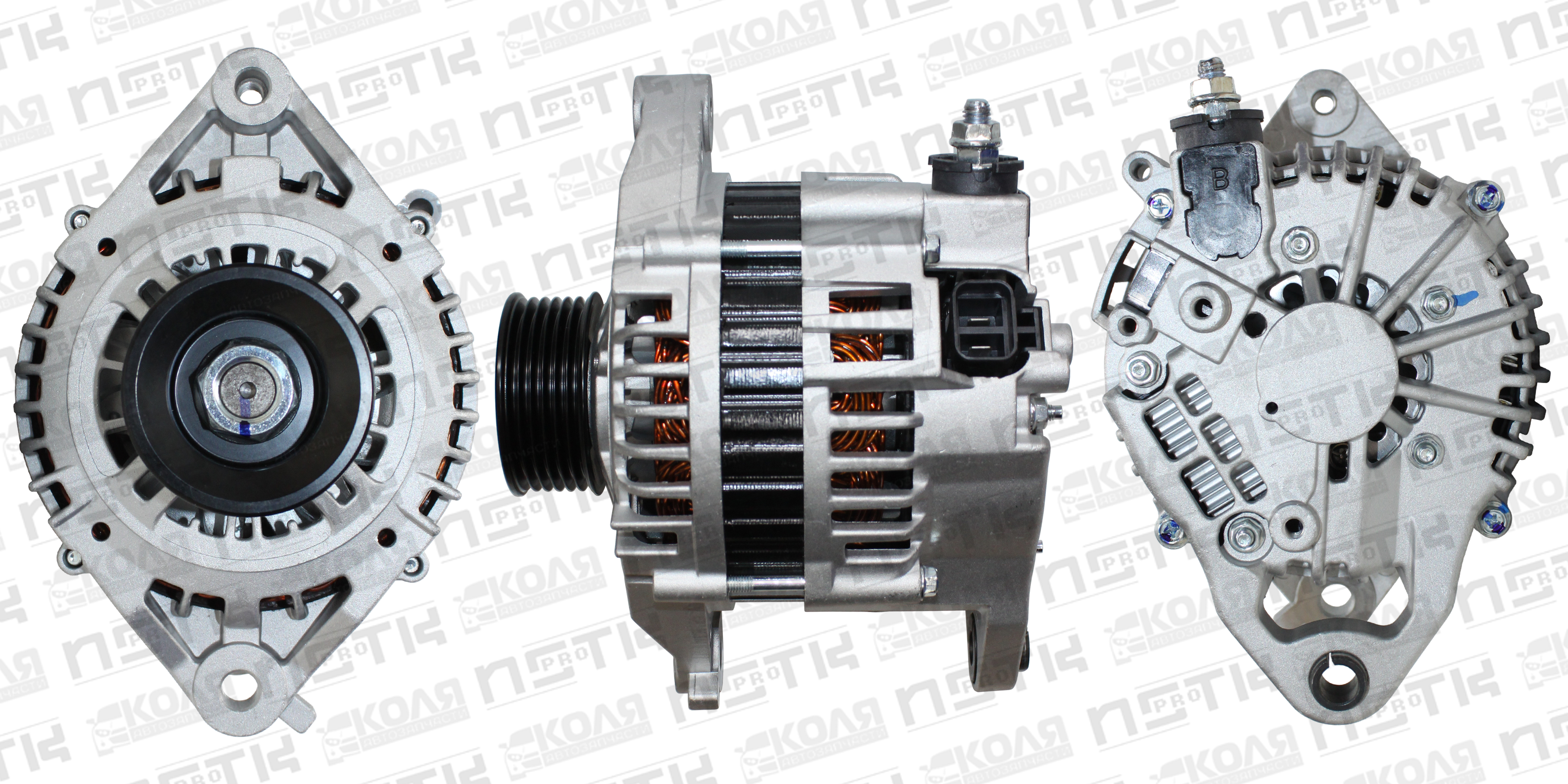 Генератор Nissan GA15 GA16 12V 80A 6PK 2 контакта (E190)