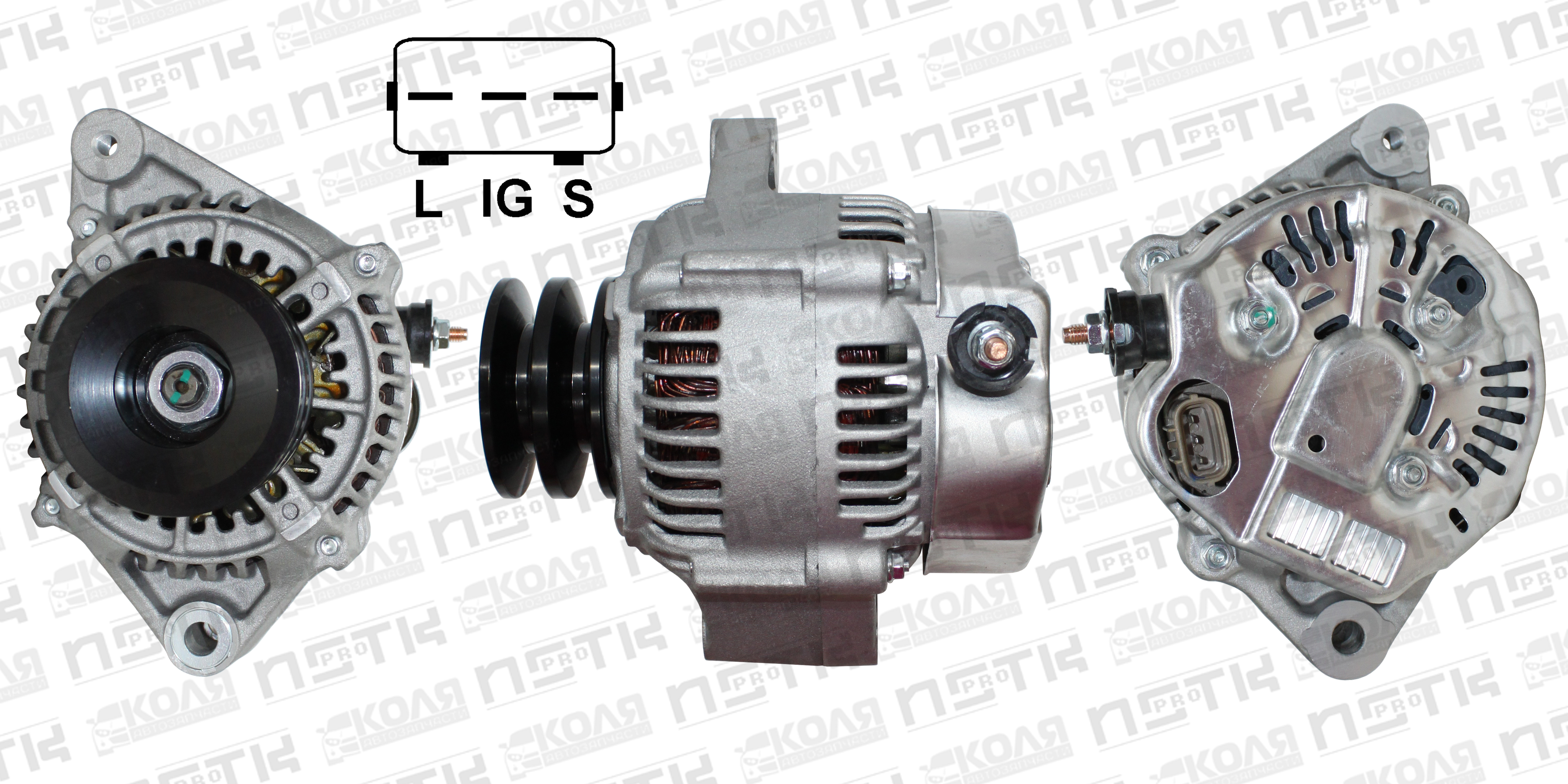Генератор Toyota 1KZTE 3CT 2C 12V 80A L-IG-S (E617)