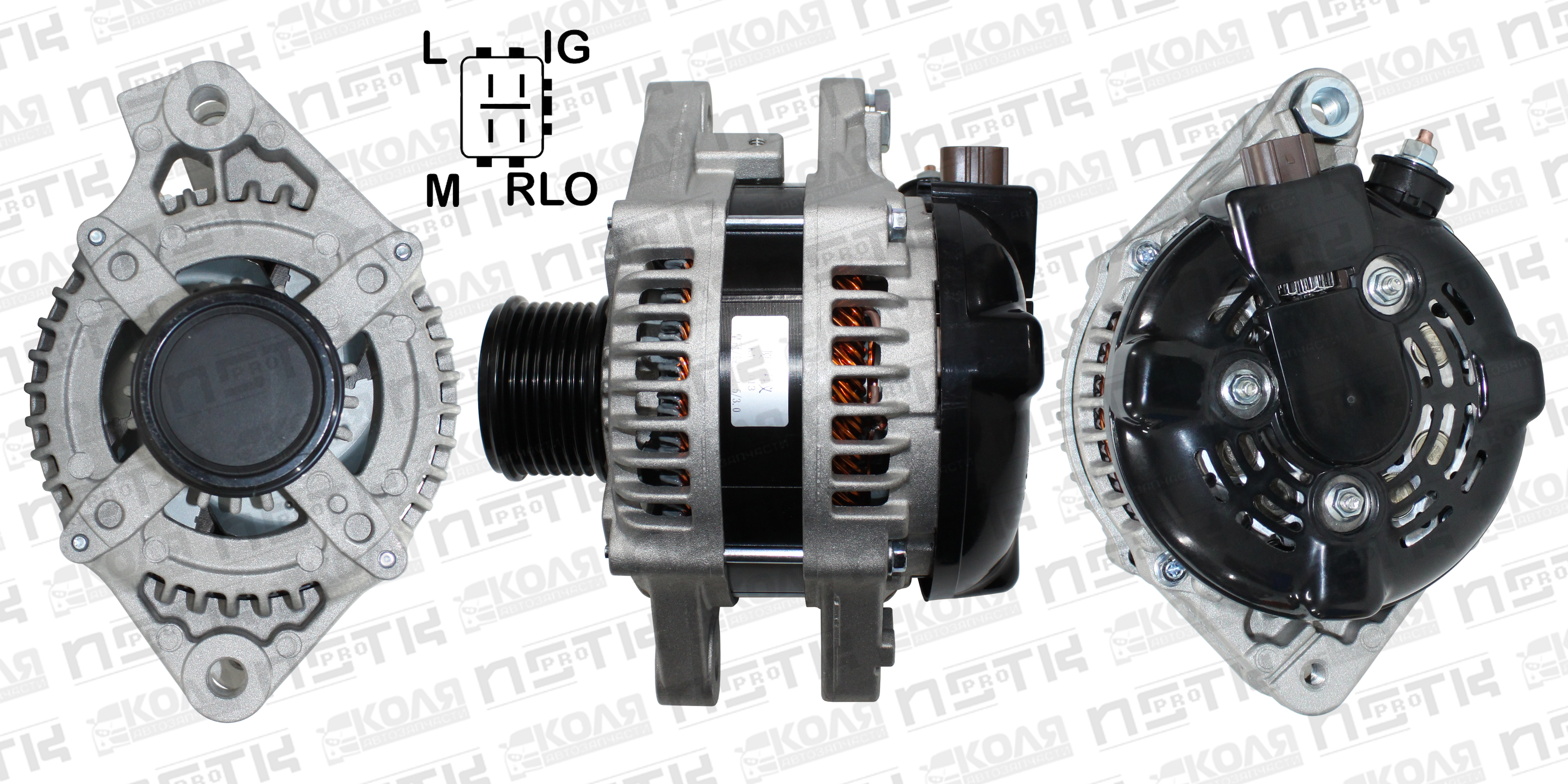 Генератор Toyota 3GRFSE 4GRFSE 12V 150A 7PK 4 контакта L-IG-RLO-DFM(FR) (E451)