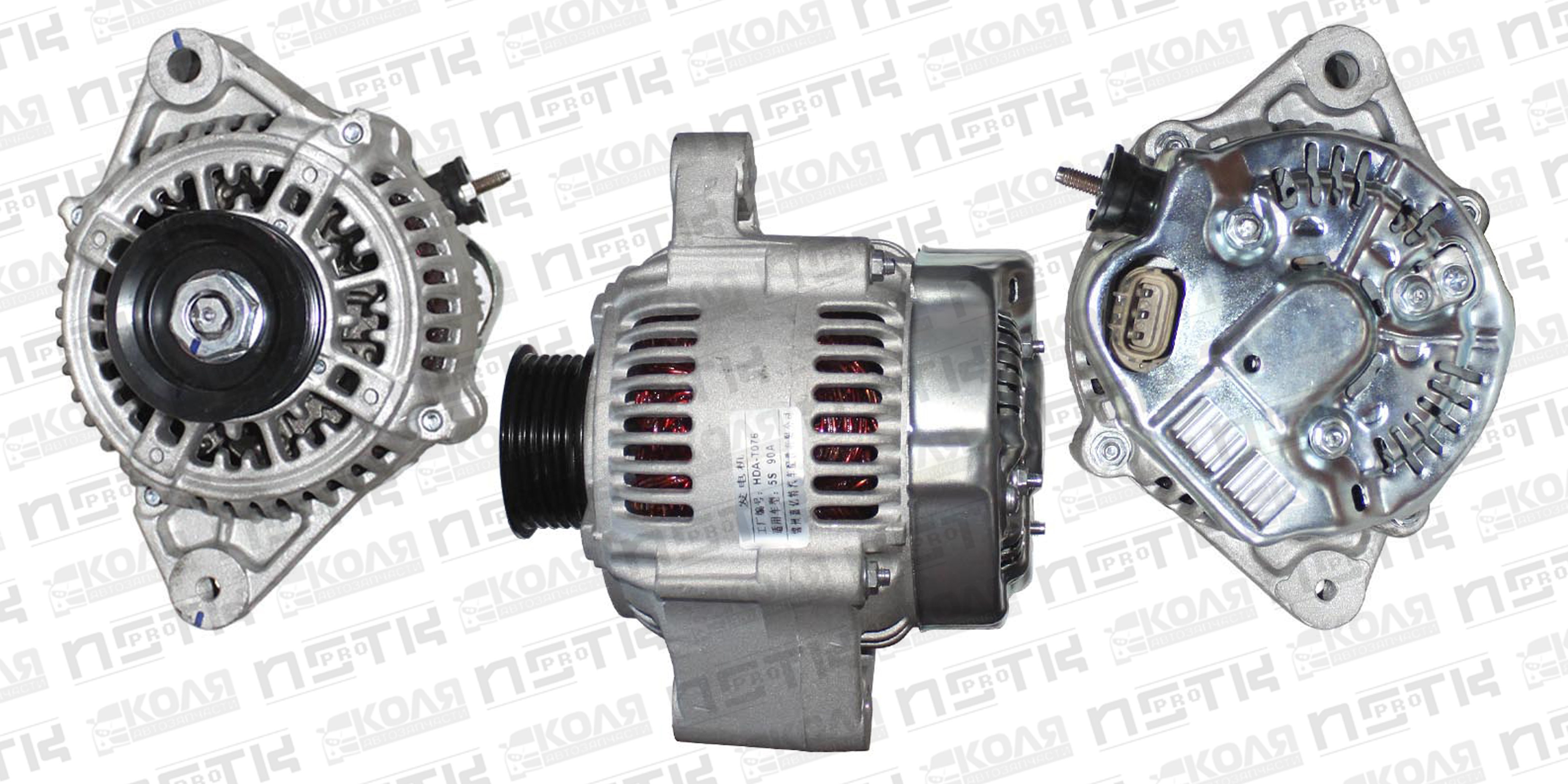 Генератор Toyota 3SFE 4SFE 5SFE 1GFE 4EFE 5EFE 12V 90A 5PK 3 контакта (E651)