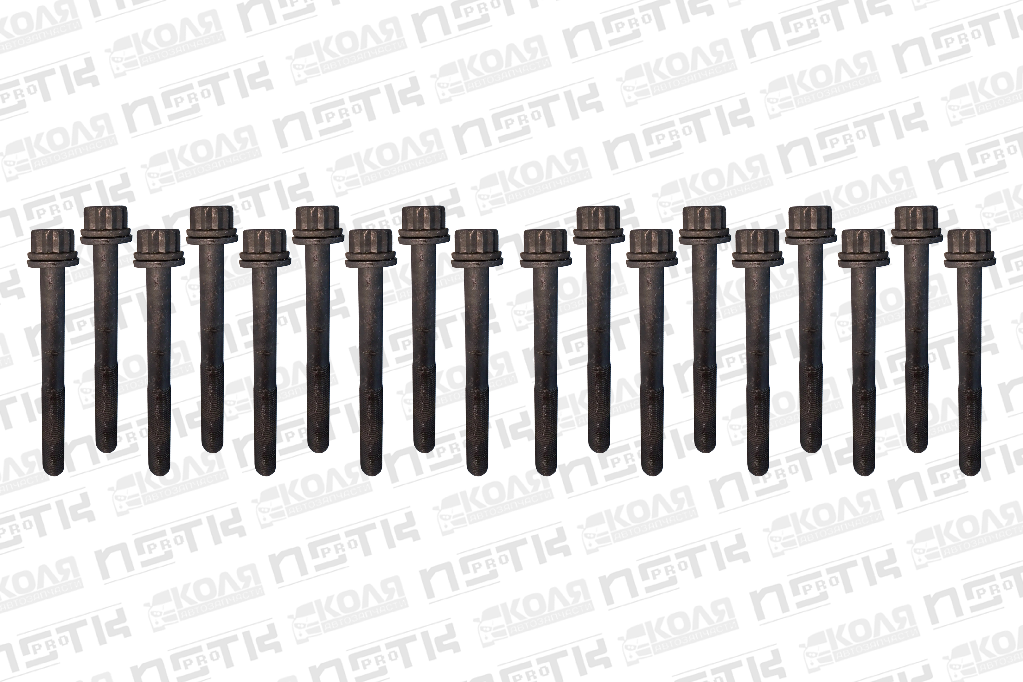 Комплект болтов ГБЦ Toyota 3B 14B 15B M12*1.25/122mm (18 шт.) (NSTKPRO)