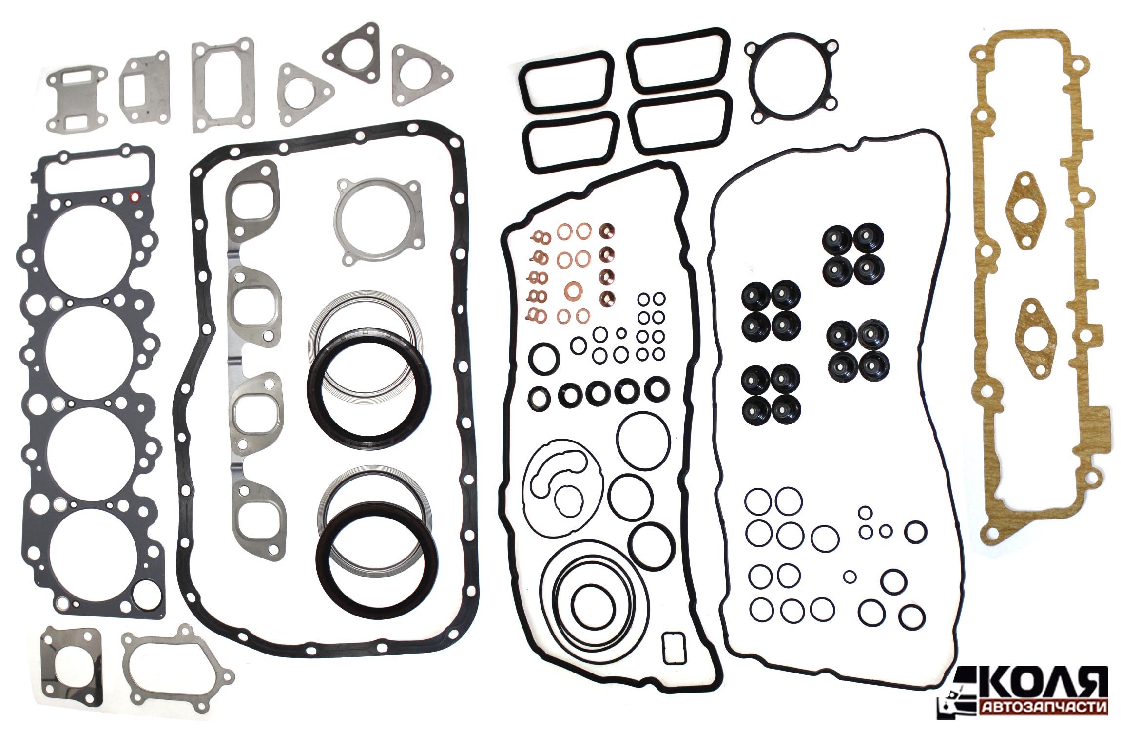 Комплект прокладок двигателя Isuzu 4HL1 стальная прокладка ГБЦ (WTA)