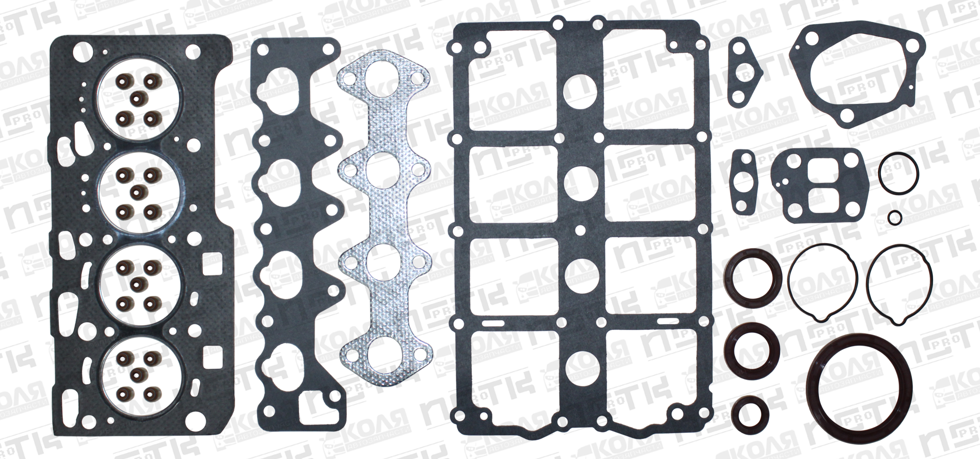 Комплект прокладок двигателя Mitsubishi Pajero Mini H56A 4A30 20V графитовая прокладка ГБЦ (NSTK)