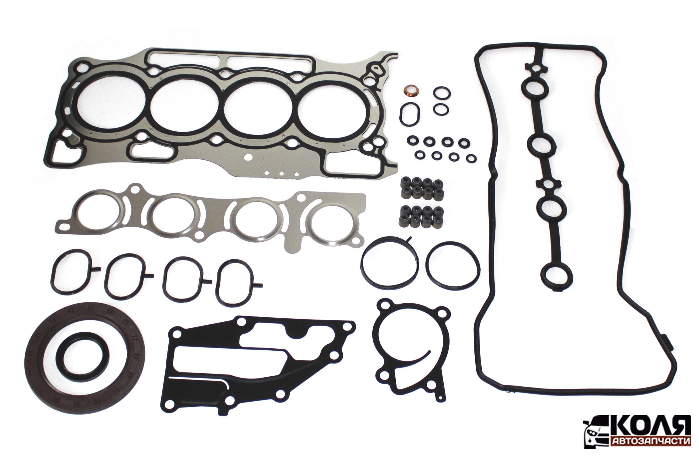 Комплект прокладок двигателя Nissan HR15 стальная прокладка ГБЦ (NSTK)