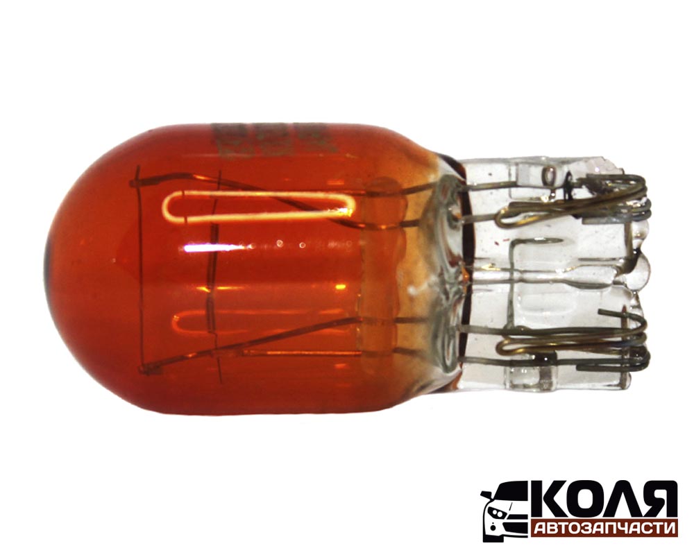 Лампа WY21-5W W3*16q T20 12V21W5W безцокольная желтая контактов-2 (KOITO) - 114