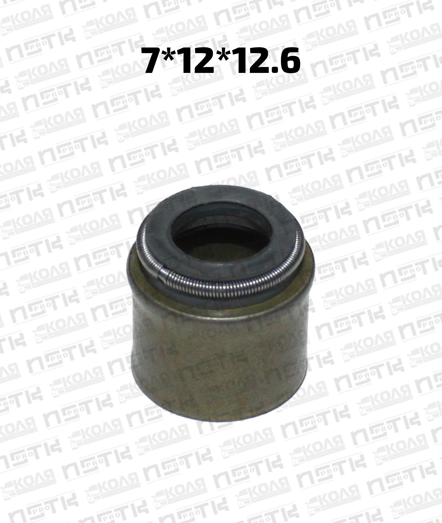 Маслосъемный колпачок 7*12*12.6 IN впускной EX выпускной Nissan TD23 TD25 TD27 QD32 TD42 SD22 SD23 SD25 BD30 фторкаучуковый (NSTKPRO)
