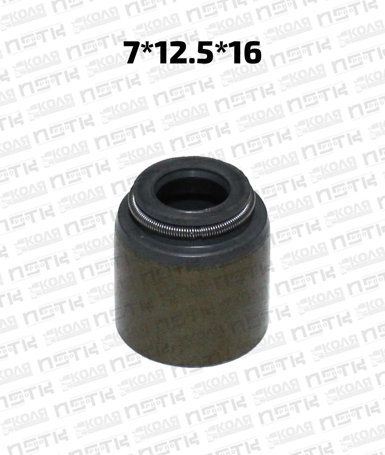 Маслосъемный колпачок 7*12.5*16 Mitsubishi Isuzu 4JA1 4JB1 4JB1T 4JB1TC 4JG2 4JG2TC 4JH1TC C190 C221 C223 C223T C240 фторкаучуковый (NSTKPRO)