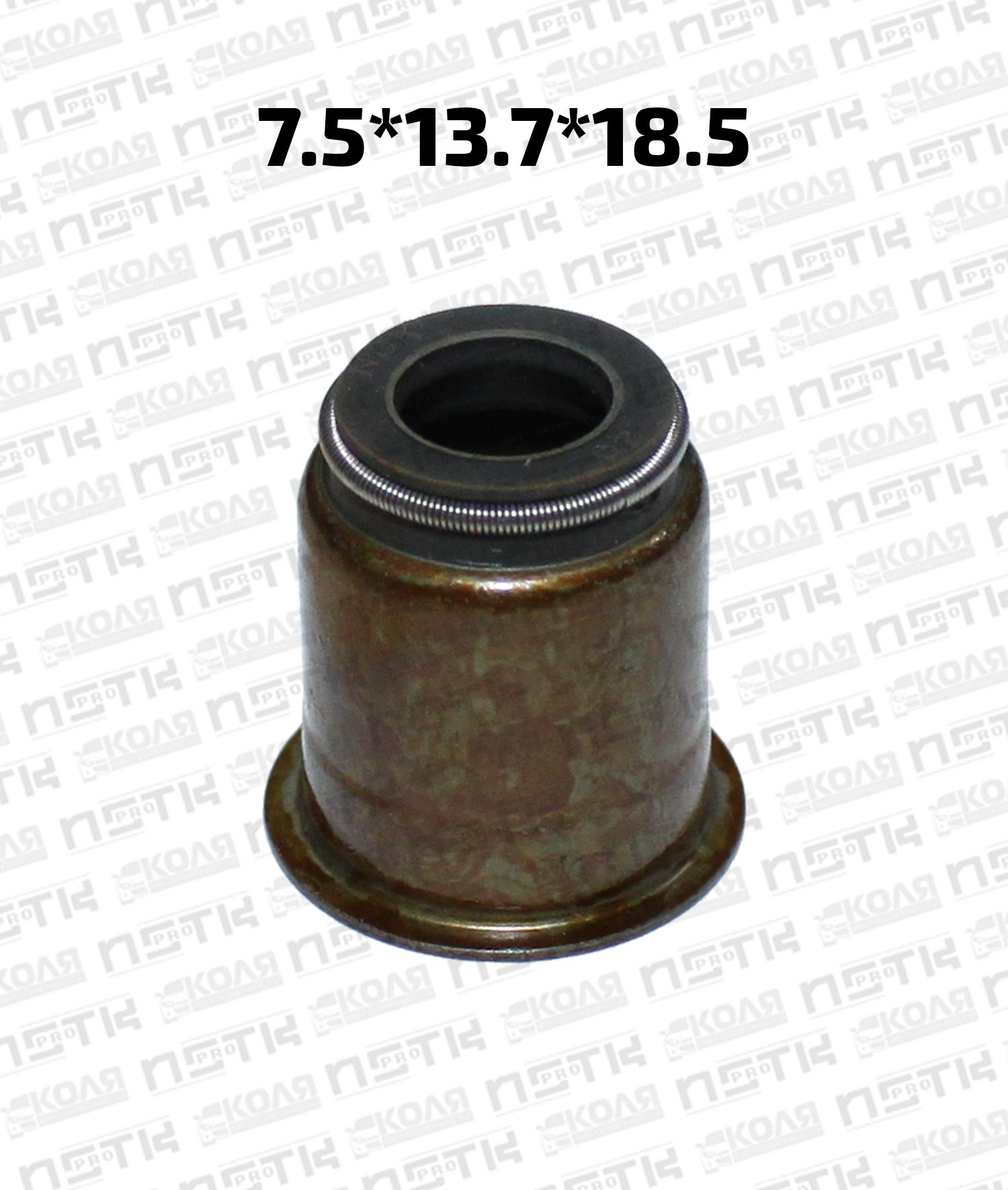 Маслосъемный колпачок 7.5*13.7*18.5 Isuzu 4HE1 4HF1 4HG1 4HJ1 4HK1 4HL1 6HE1 6HH1 фторкаучуковый (NOK)