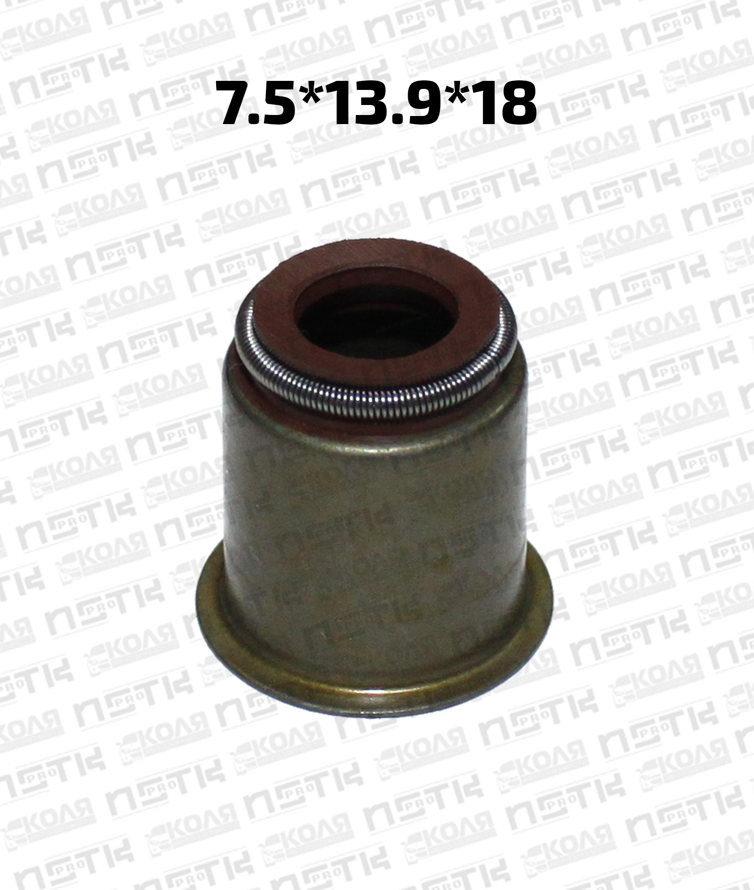 Маслосъемный колпачок 7.5*13.9*18 Isuzu 4HE1 4HF1 4HG1 4HJ1 4HK1 4HL1 6HE1 6HH1 фторкаучуковый (NSTKPRO)