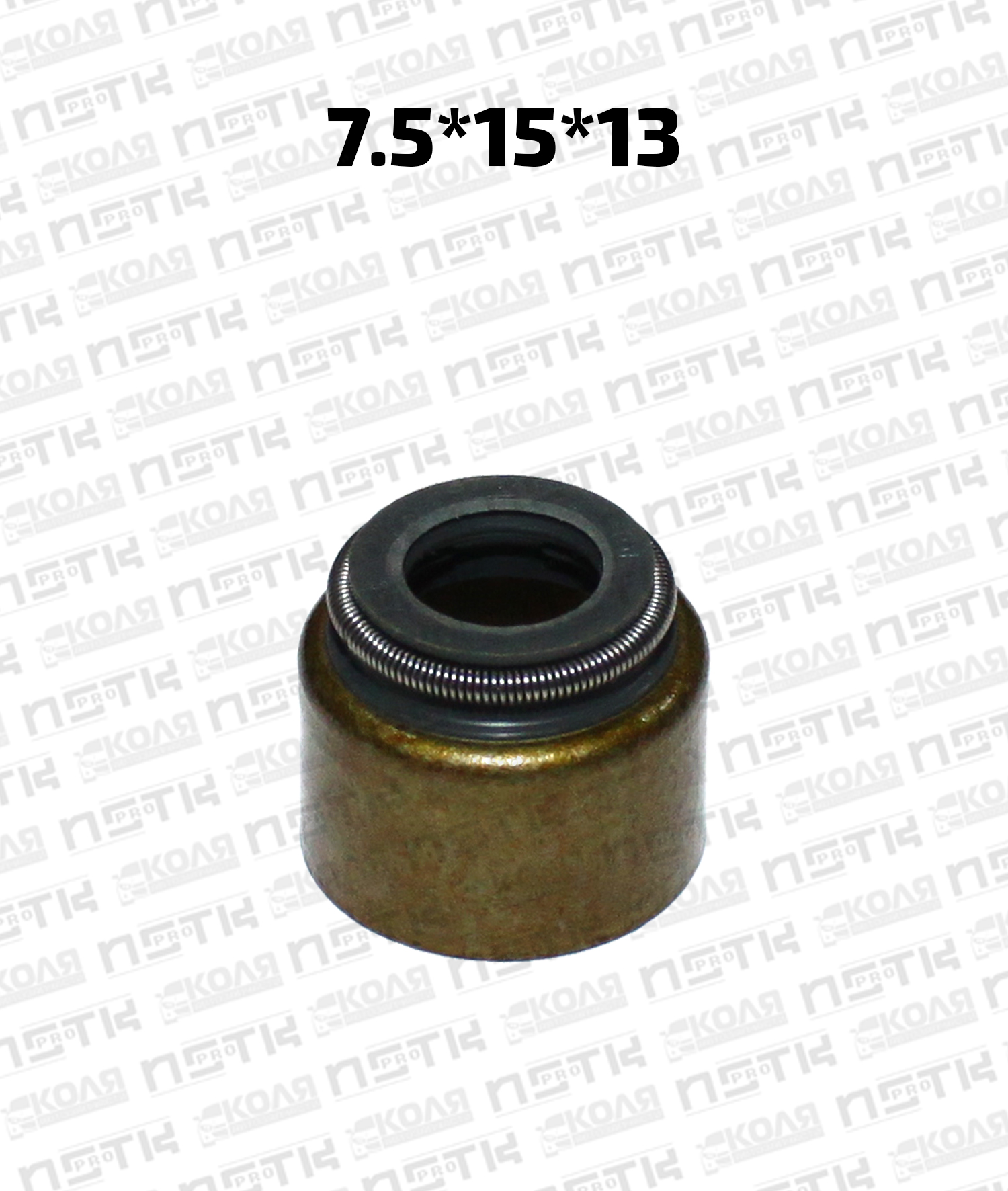 Маслосъемный колпачок 7.5*15*13 IN впускной EX выпускной Mitsubishi 4D30 4D31 4D31T 4D34T 6D14T 6D15 фторкаучуковый (NOK)