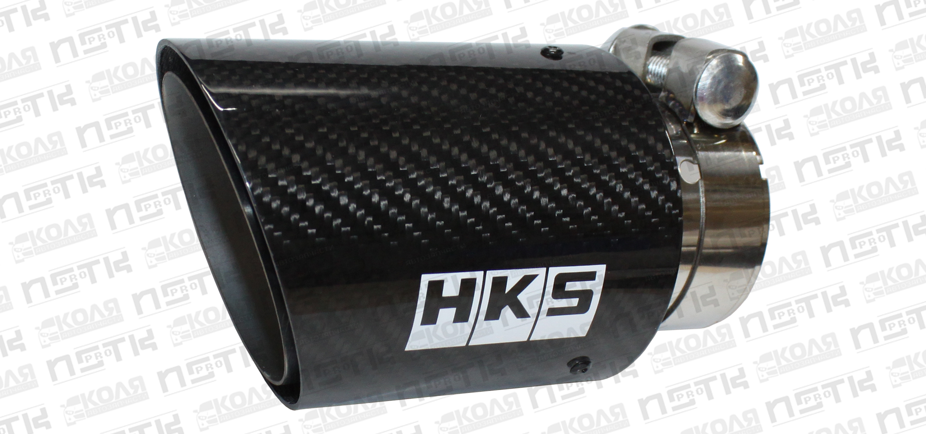 Насадка на выхлопную трубу с карбоновой накладкой d60mm HKS YCWH0161
