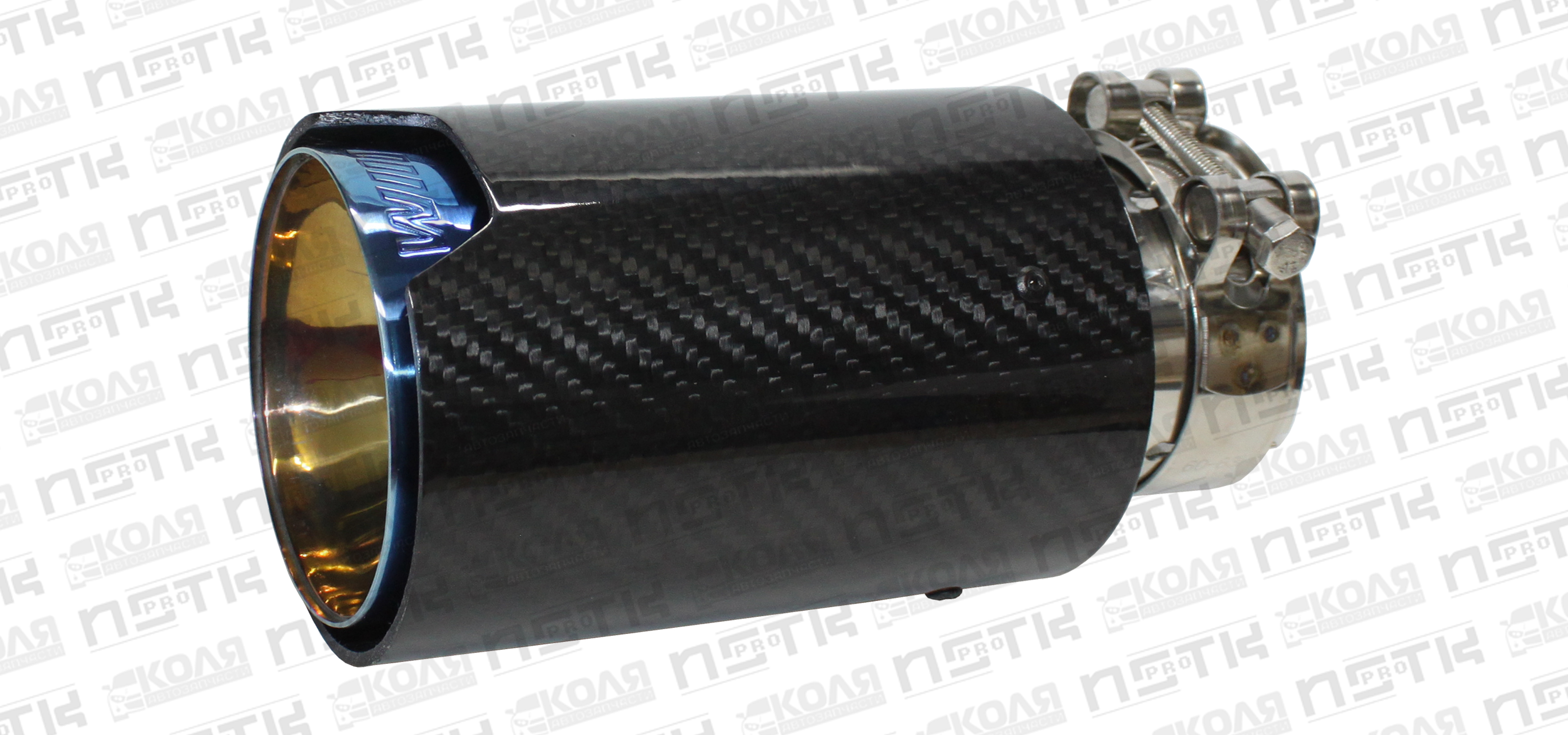Насадка на выхлопную трубу с карбоновой накладкой d60mm BMW YCWH0093