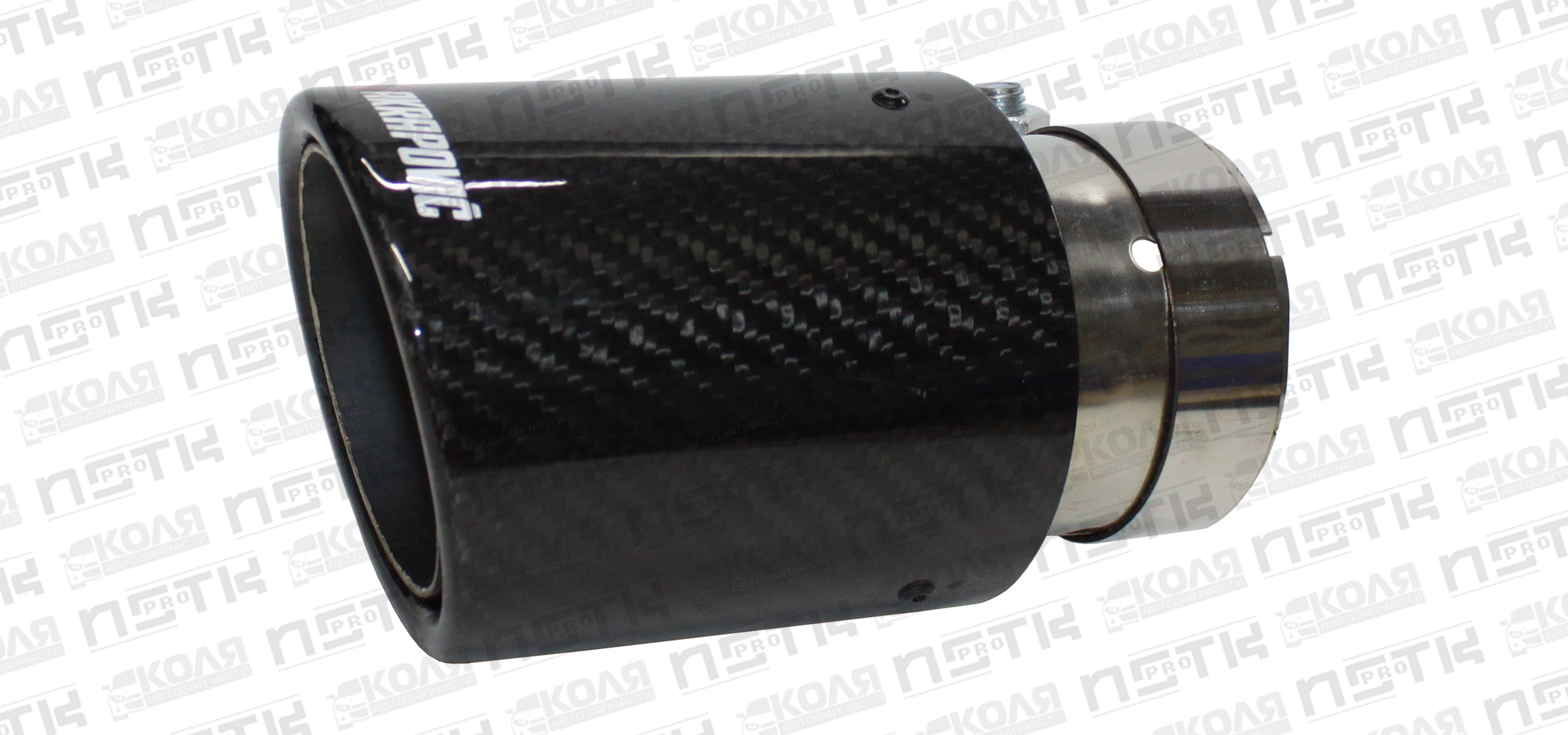 Насадка на выхлопную трубу с карбоновой накладкой d66mm AKRAPOVIC YCWH0048