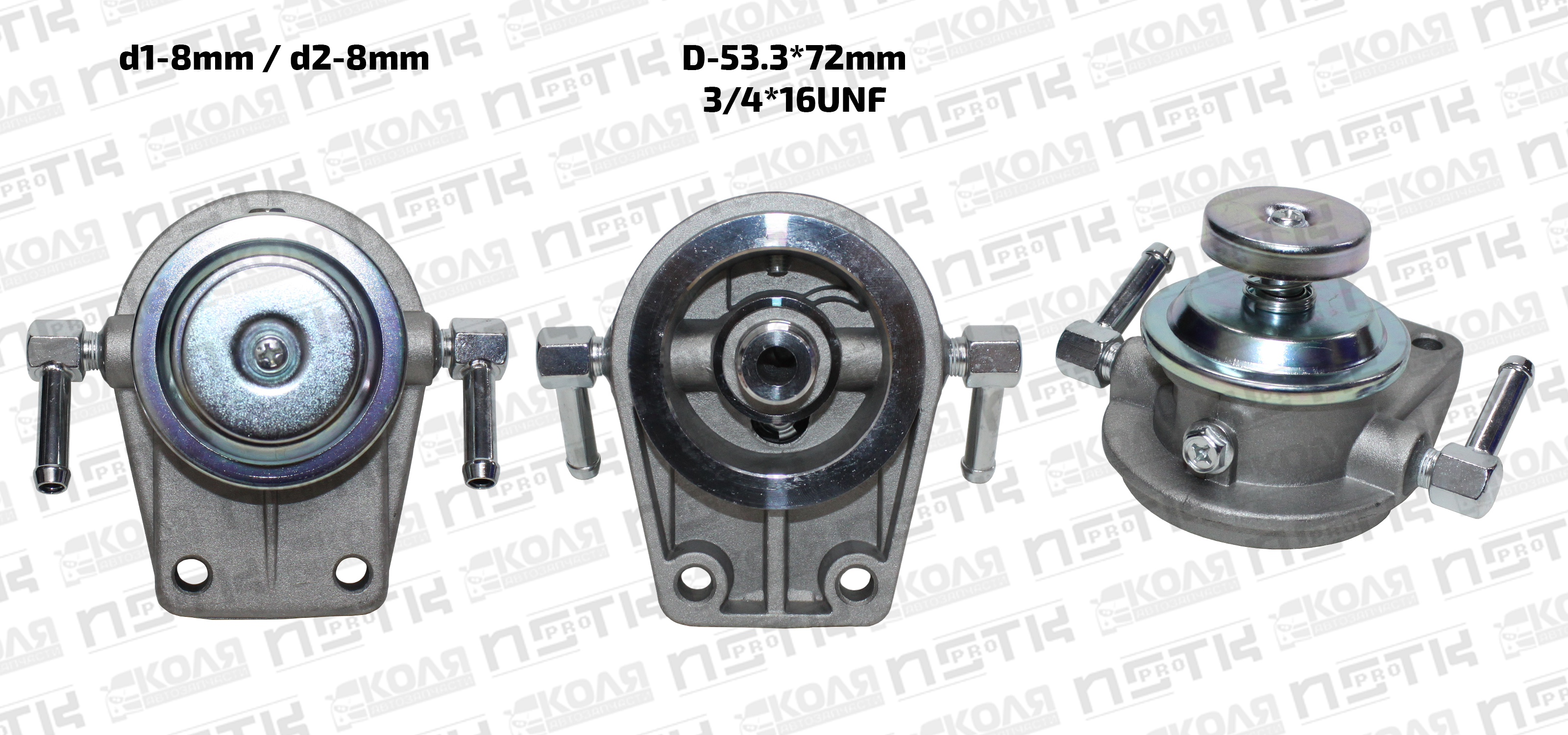 Насос ручной подкачки топлива 3/4*16UNF 8mm/8mm Nissan (QCD148)