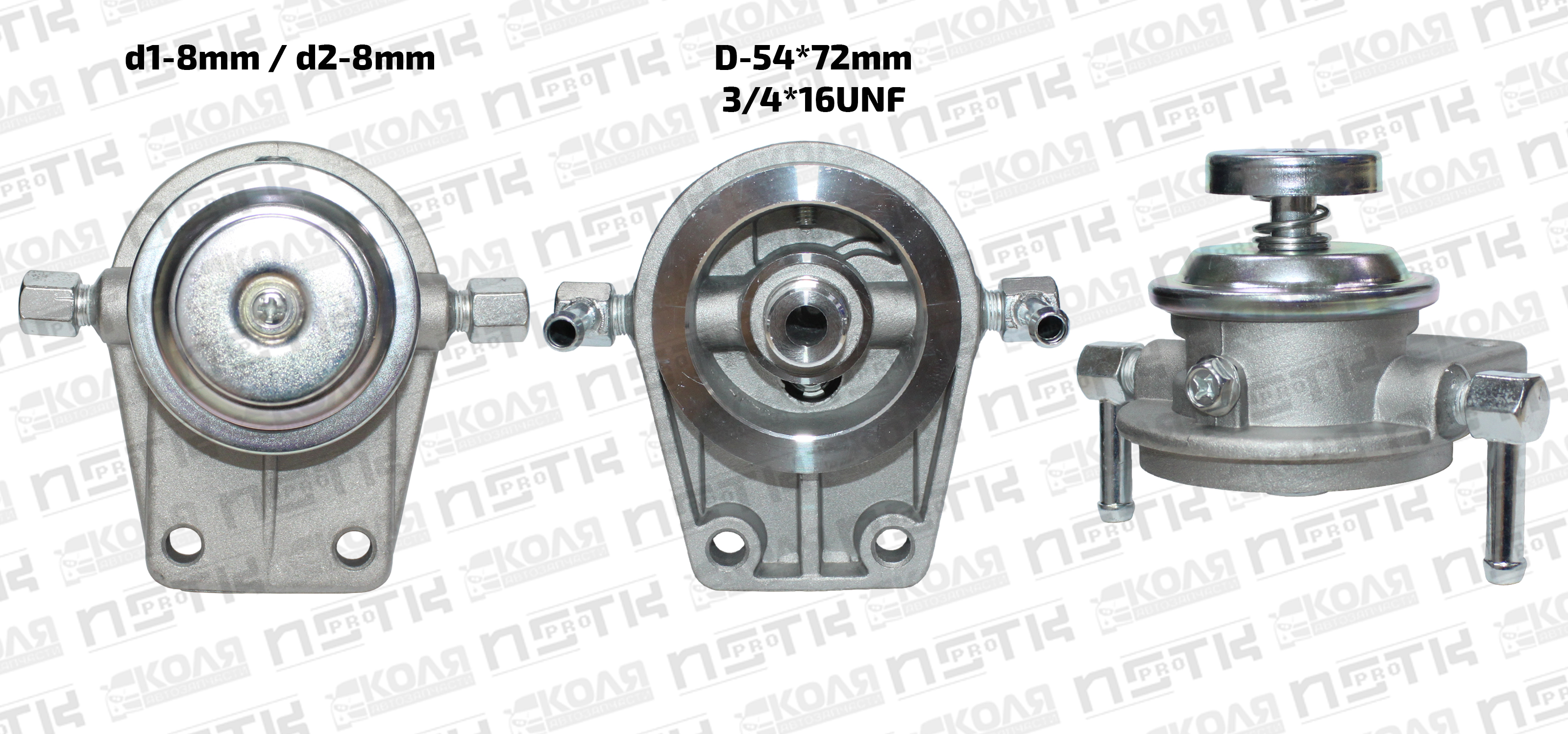 Насос ручной подкачки топлива 3/4*16UNF 8mm/8mm Nissan TD27 QD32 (NSTKPRO)