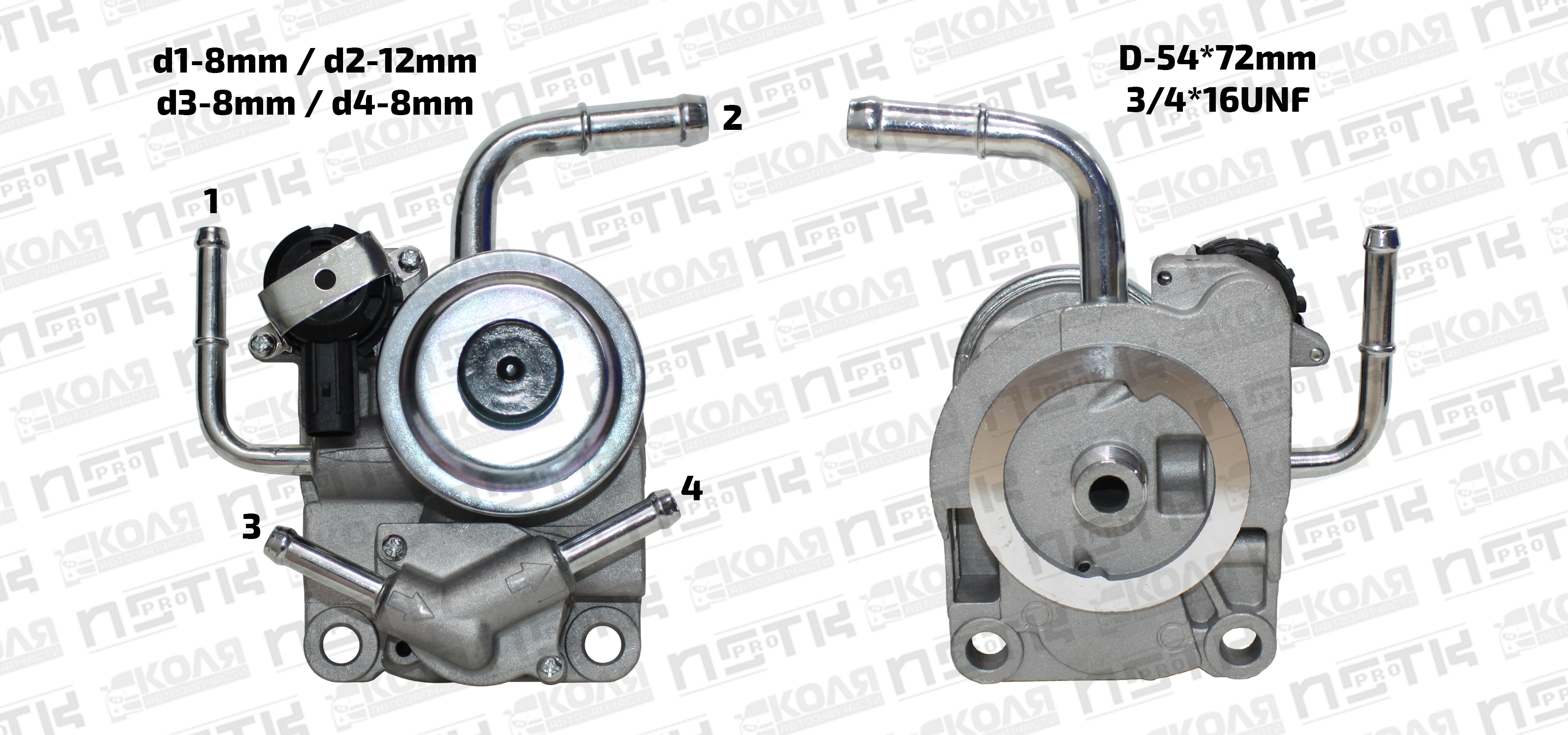 Насос ручной подкачки топлива 3/4*16UNF d12mm/d8mm Mitsubishi L200 4D56 Pajero Montero Sport с датчиком давления топлива (NSTKPRO)