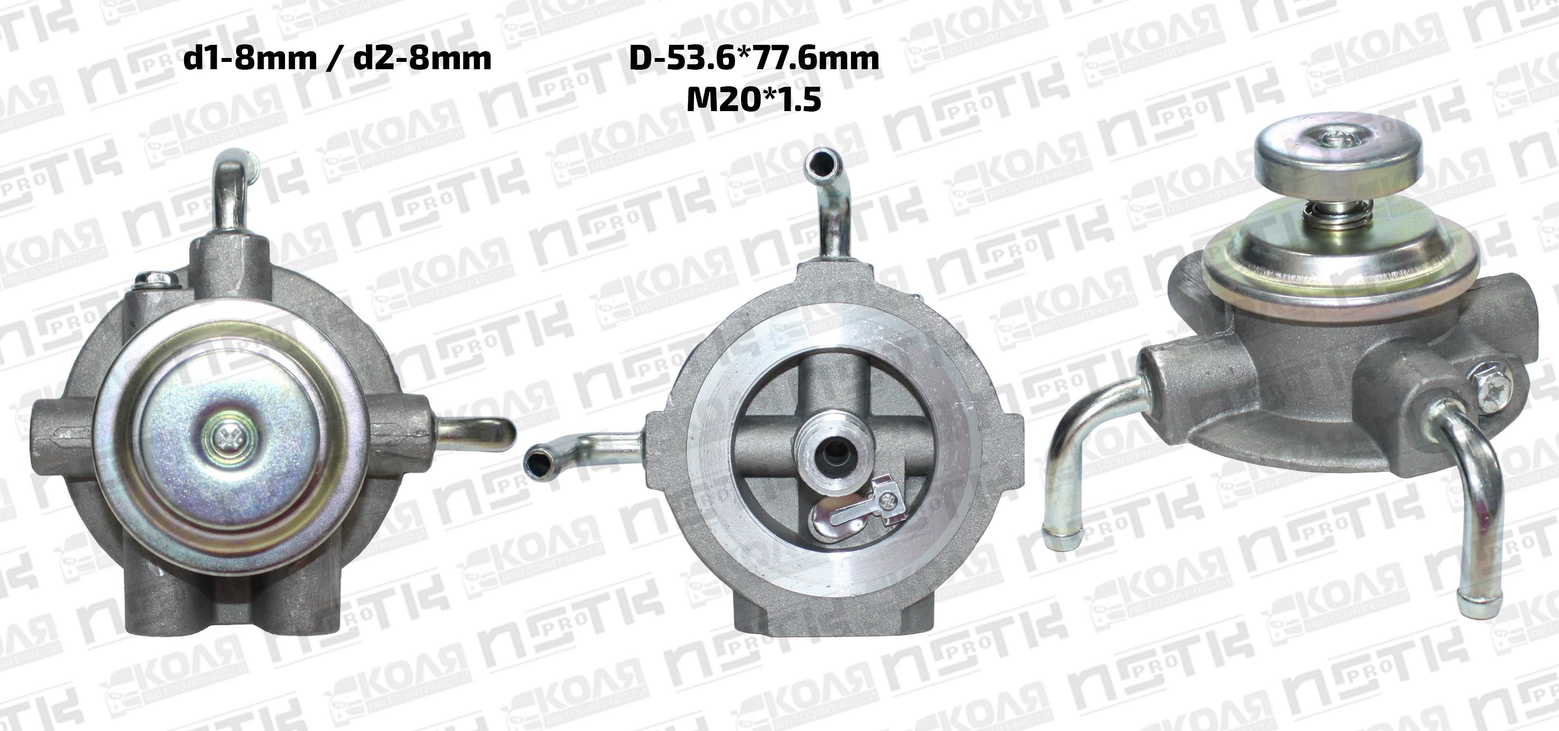 Насос ручной подкачки топлива M20*1.5 8mm/8mm HYUNDAI KIA (QCD091)