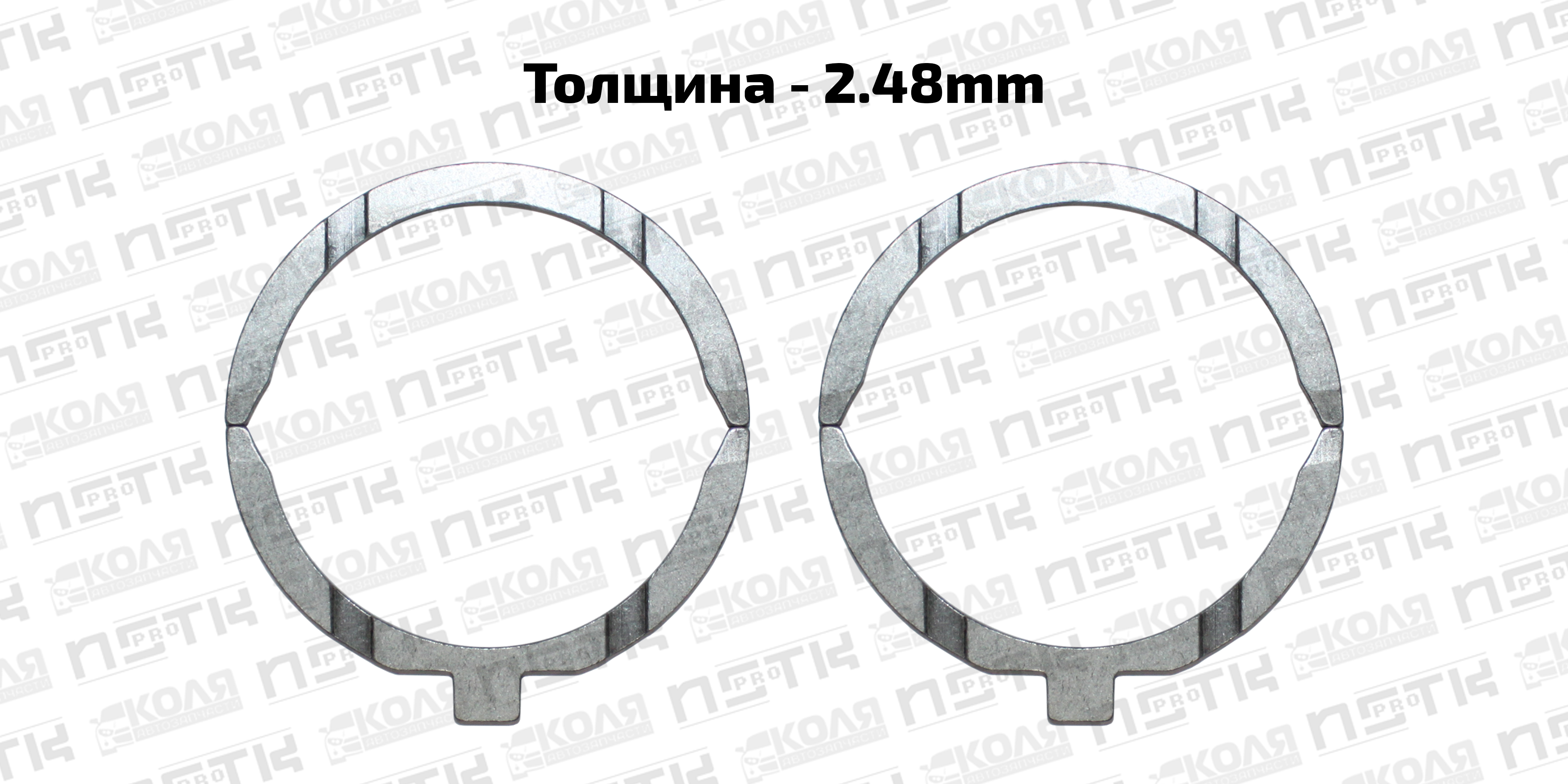 Полукольца упорные STD 2.48mm Toyota 3SFE 4SFE 5SFE 1Y 2Y 3Y 4Y 2T 3T 12T 13T (DEM)