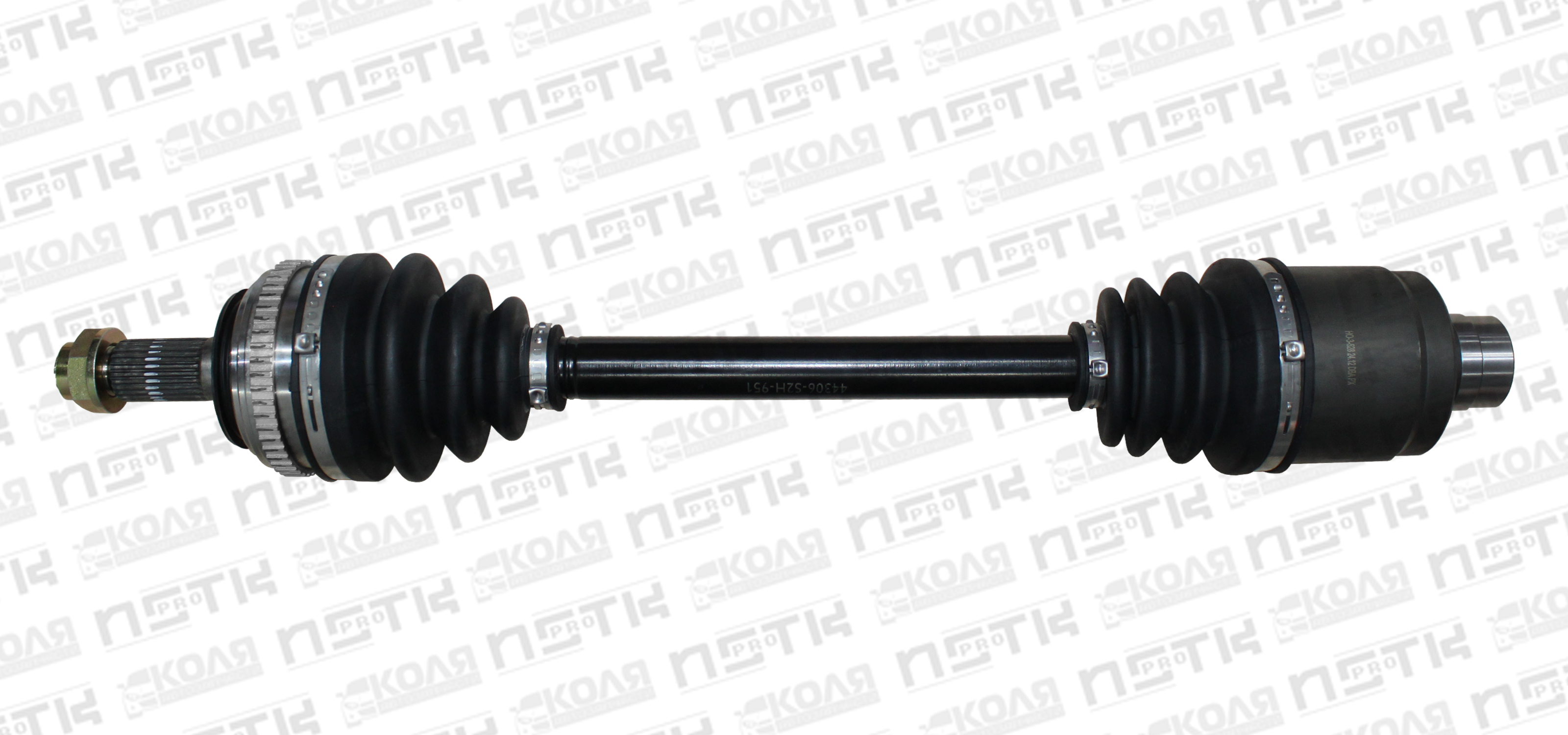 Приводной вал передний L 26T*60 ABS50T 27T*40 605mm Honda HRV GH1 GH2 GH3 GH4 (CCL)