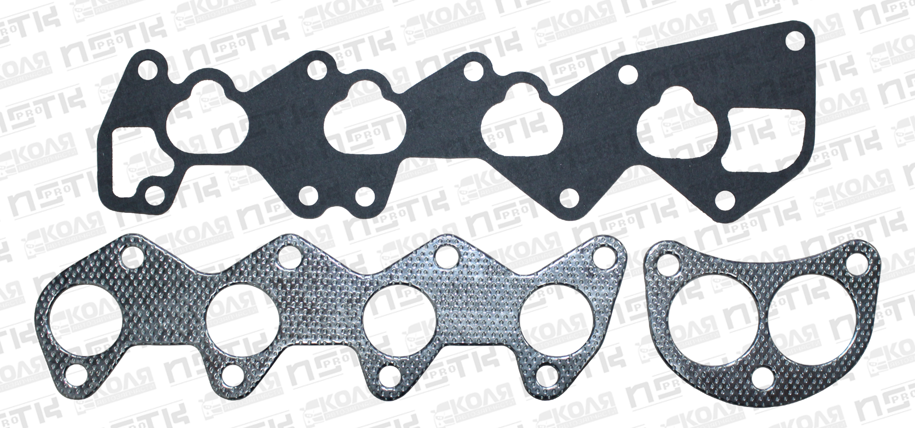 Прокладка впускного и выпускного коллектора Mitsubishi 4A30 комплект 3 шт. (NSTK)