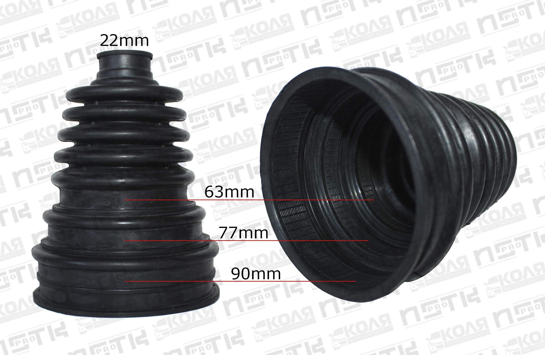 Пыльник на ШРУС универсальный C5006 силиконовый хомуты в комплекте  (NSTK)