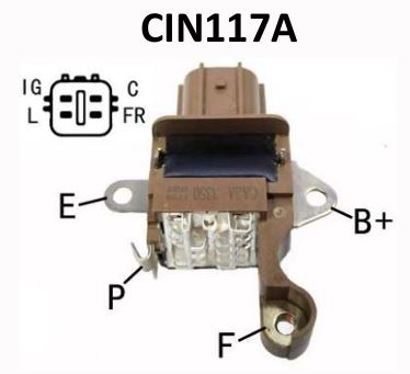 Регулятор генератора 12V L-IG-C-DFM(FR) Honda K20A K24A R18A R20A Toyota 1VDFTV CIN117A CSN6335 (BORUIDA)
