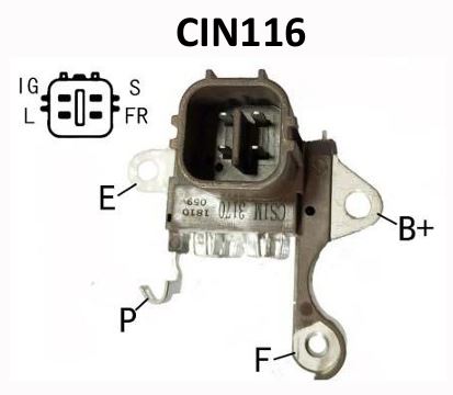 Регулятор генератора 12V L*IG*S*DFM(FR) Toyota 1CD 2UZ 3UZ 1KD CIN116 CSN6015 (BORUIDA)