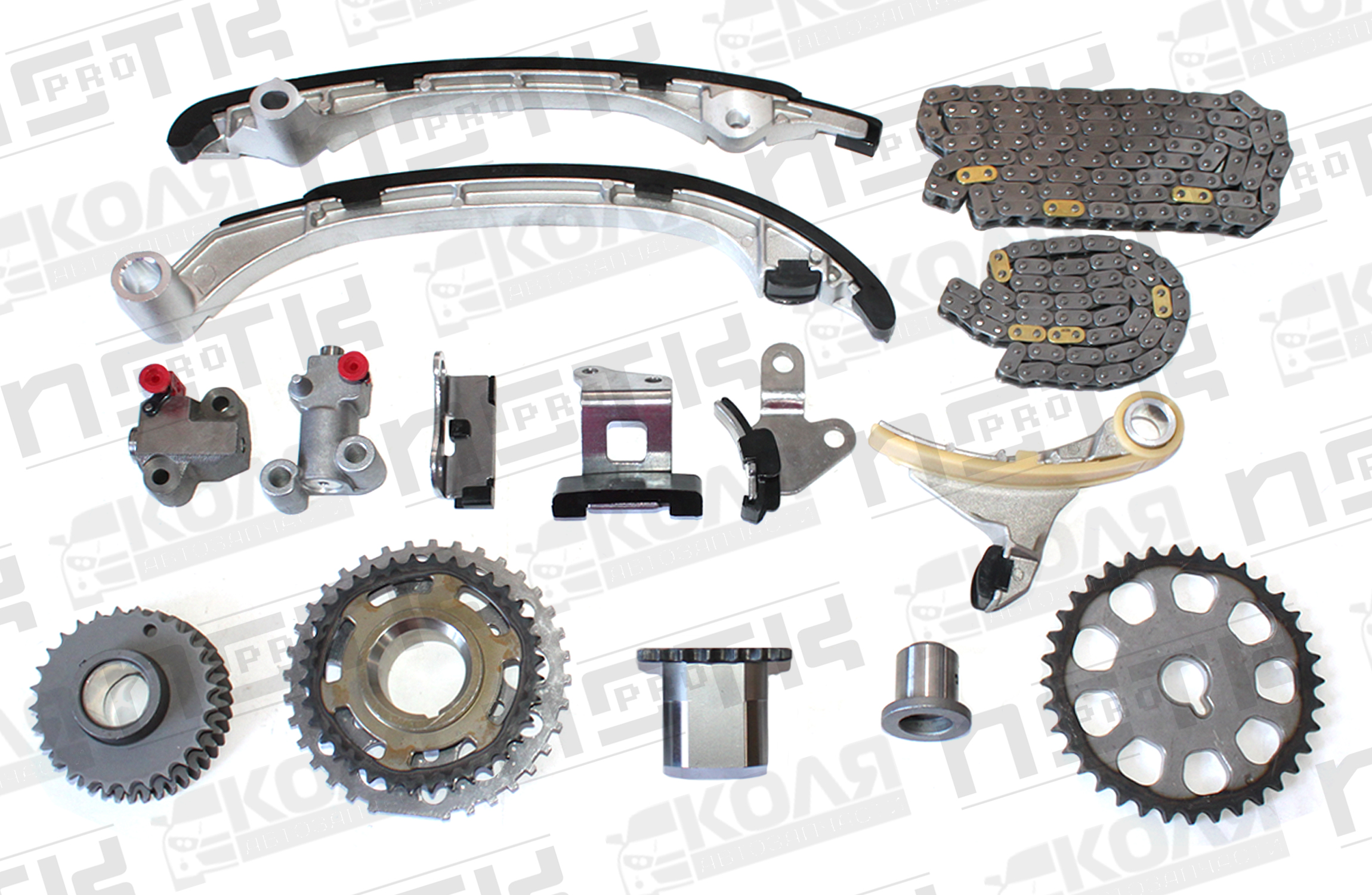 Ремкомплект цепи ГРМ 124S/82S Toyota 2TRFE 0415-KIT (JT)