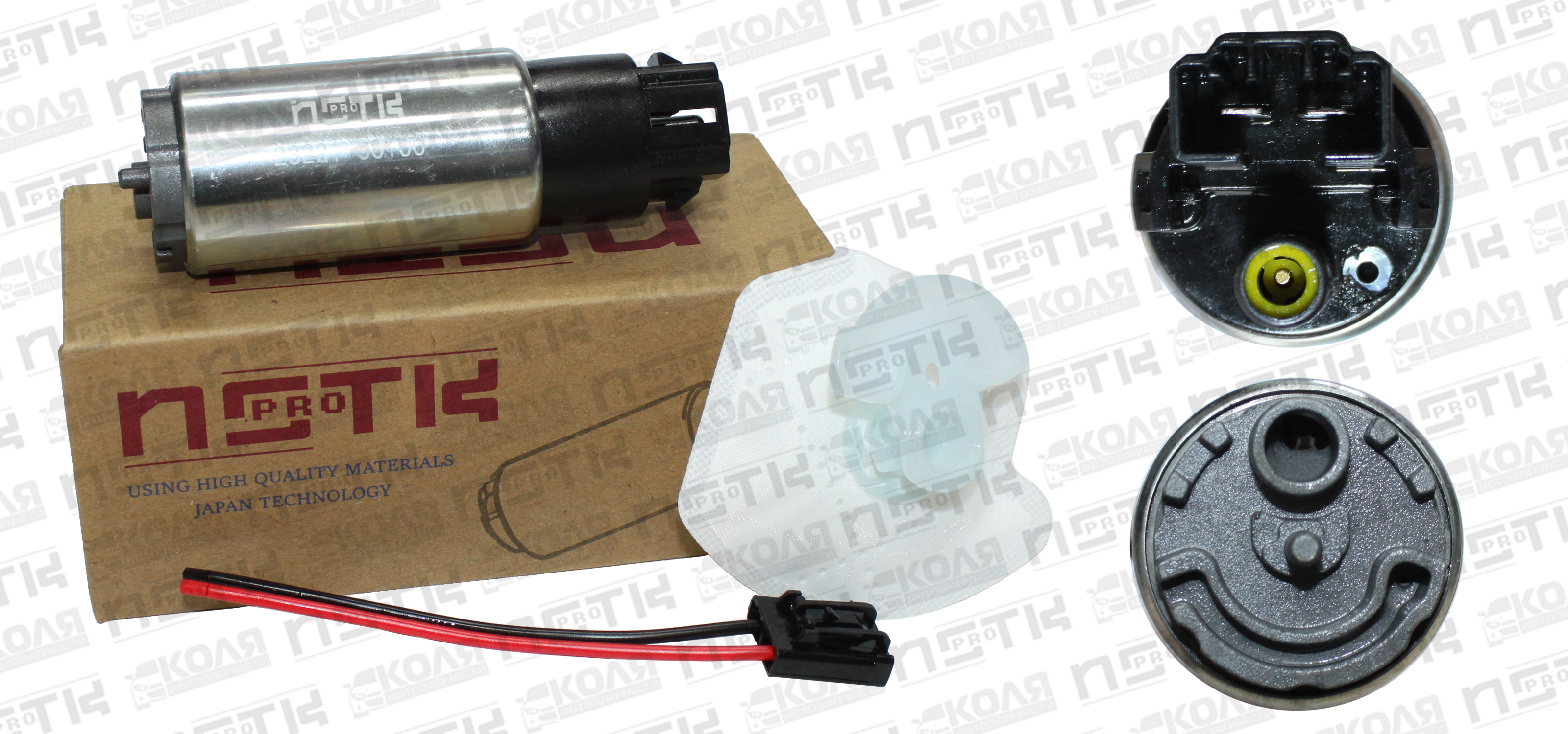 Топливный насос с широкими клеммами 3BAR 200lh Toyota Land Cruiser Prado GRJ120 GRJ121 GRJ125 1GRFE (NSTKPRO)
