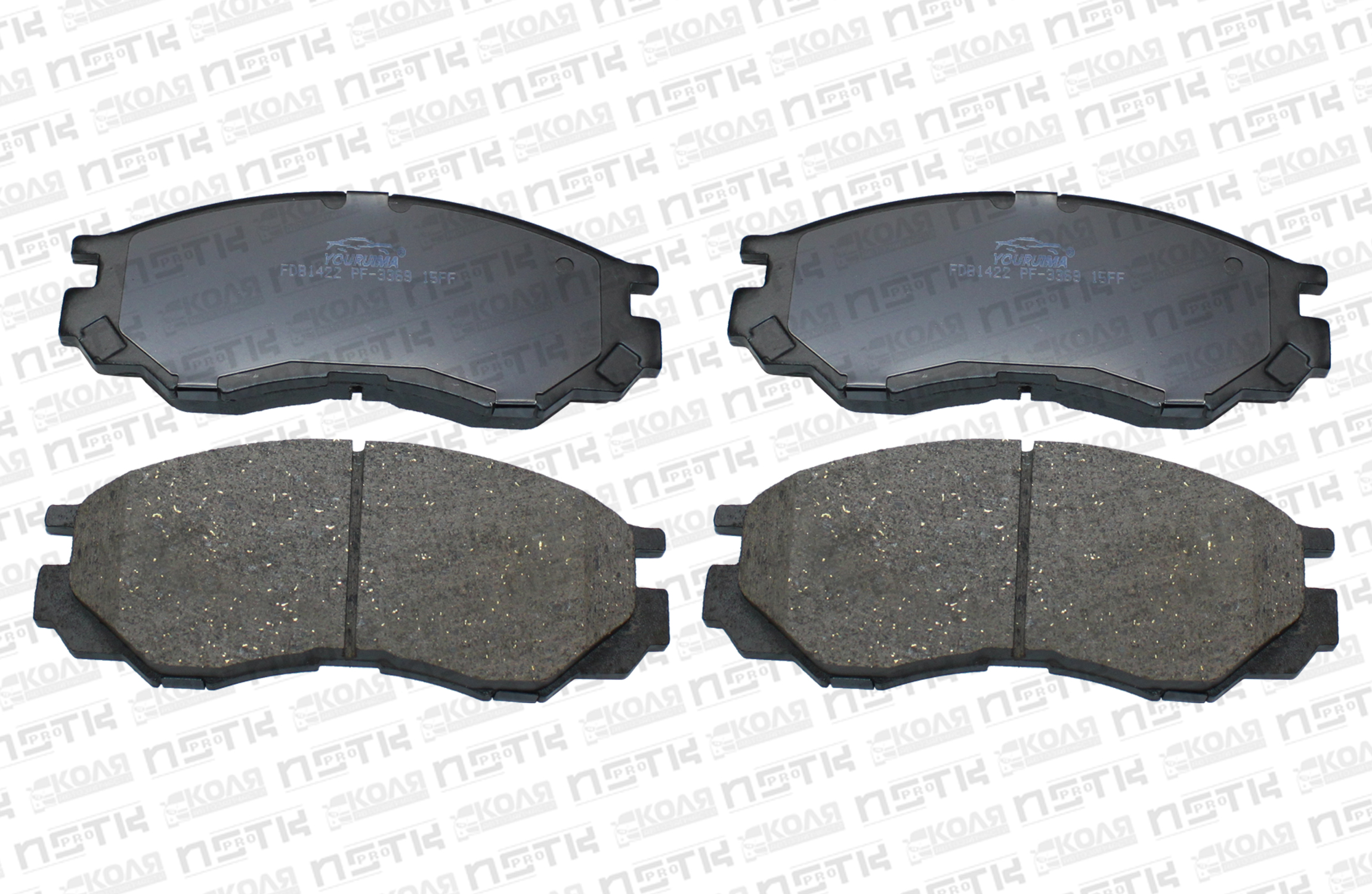 Тормозные колодки дисковые передние PF3369 D6081 Mitsubishi Pajero V32W (YOURUIMA)