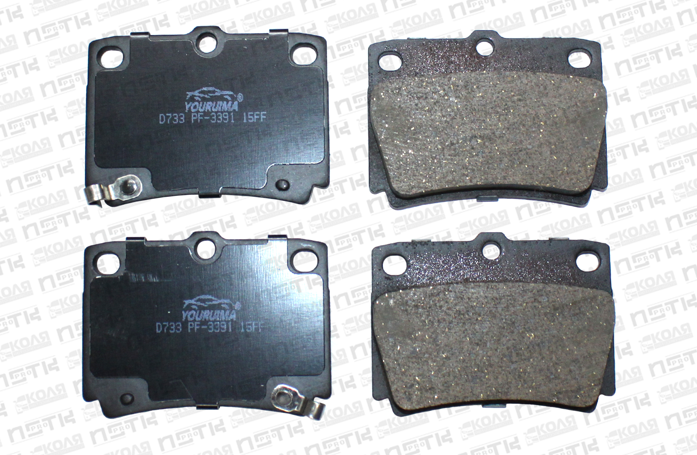Тормозные колодки дисковые задние PF3391 Mitsubishi Pajero K94W (YOURUIMA)