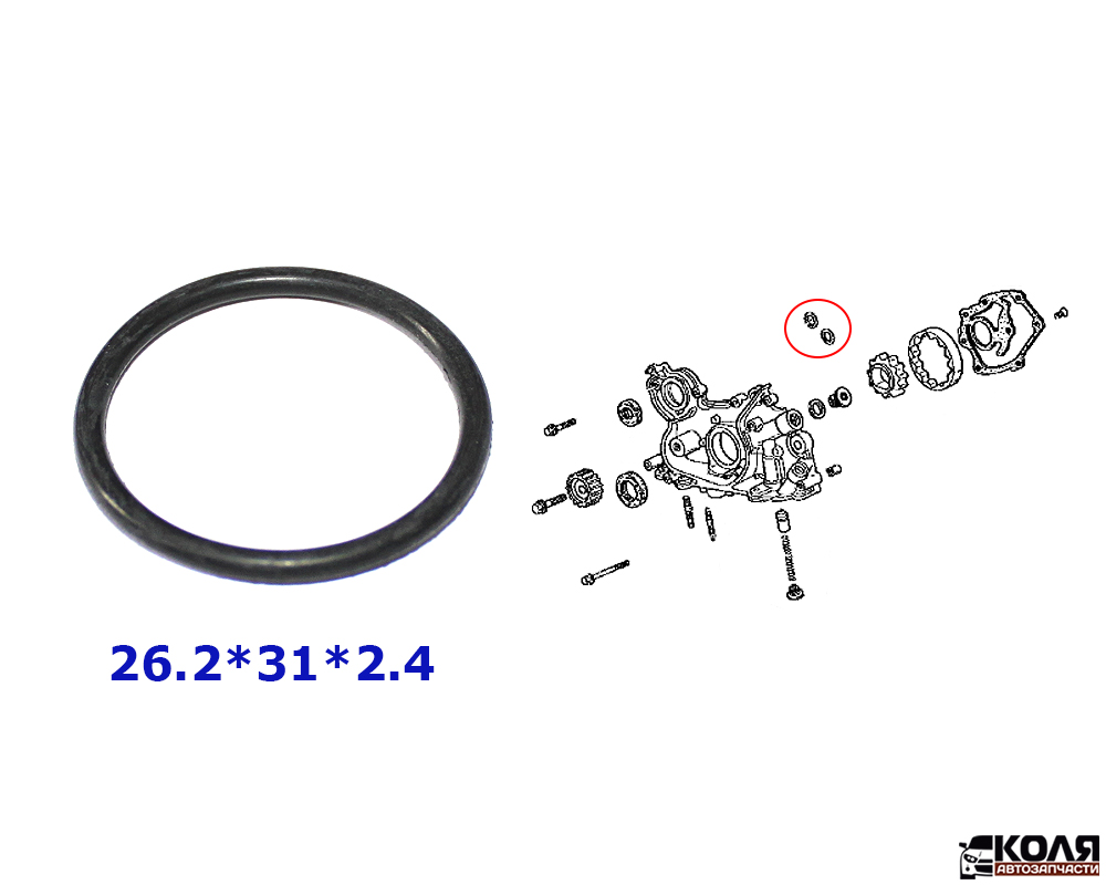 Уплотнительное кольцо O-RING маслонасоса 26.2*31*2.4 Honda (NSTK)